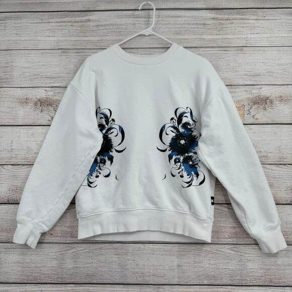 BTS Pop Up Shop MOTS Black Swan Crewneck Sweatshirt Adult XL White Black - Picture 1 of 10